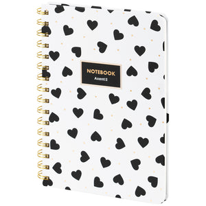 Блокнот на спiралi Axent Olga Selyshcheva, Spring 8470-1-A-OS, А5, 80 аркушів, клітинка, тверда обкладинка