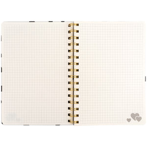 Блокнот на спiралi Axent Olga Selyshcheva, Spring 8470-1-A-OS, А5, 80 аркушів, клітинка, тверда обкладинка