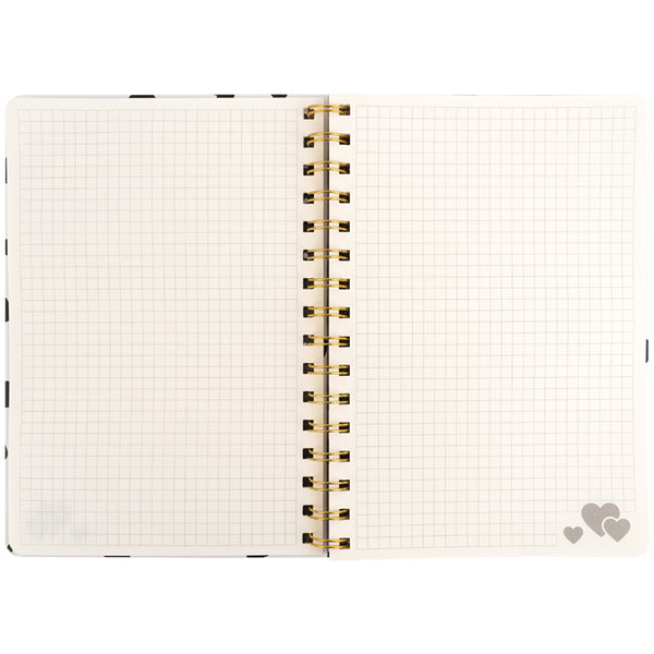 Блокнот на спiралi Axent Olga Selyshcheva, Spring 8470-1-A-OS, А5, 80 аркушів, клітинка, тверда обкладинка