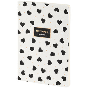 Книга записна Axent Partner Black&White 8710-7-A, A5, 60 аркушів, клітинка