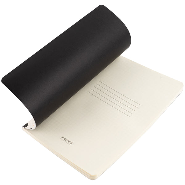 Книга записна Axent Partner Black&White 8710-7-A, A5, 60 аркушів, клітинка