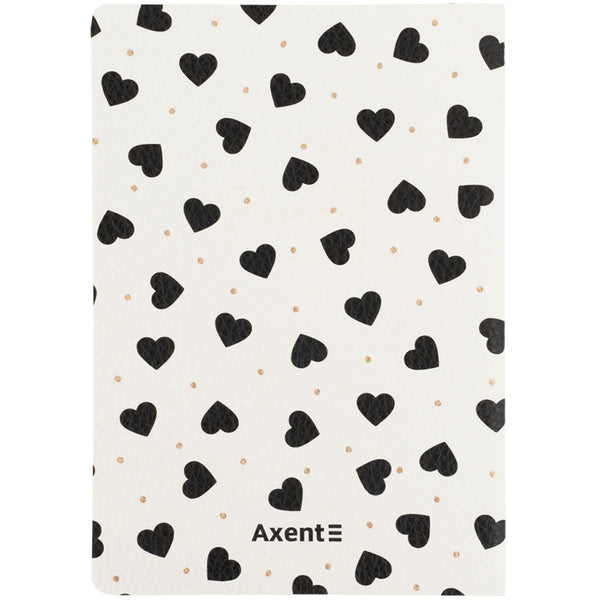 Книга записна Axent Partner Black&White 8710-7-A, A5, 60 аркушів, клітинка