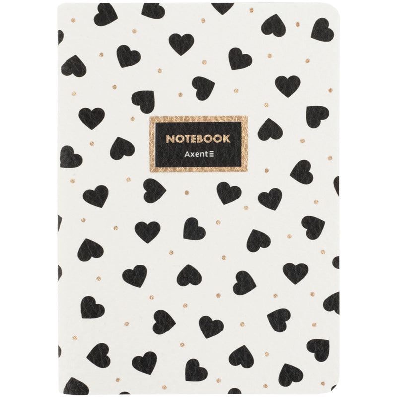 Книга записна Axent Partner  Black&White 8711-7-A, A6, 60 аркушів, клітинка