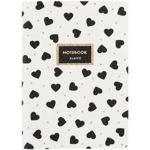 Книга записна Axent Partner  Black&White 8711-7-A, A6, 60 аркушів, клітинка