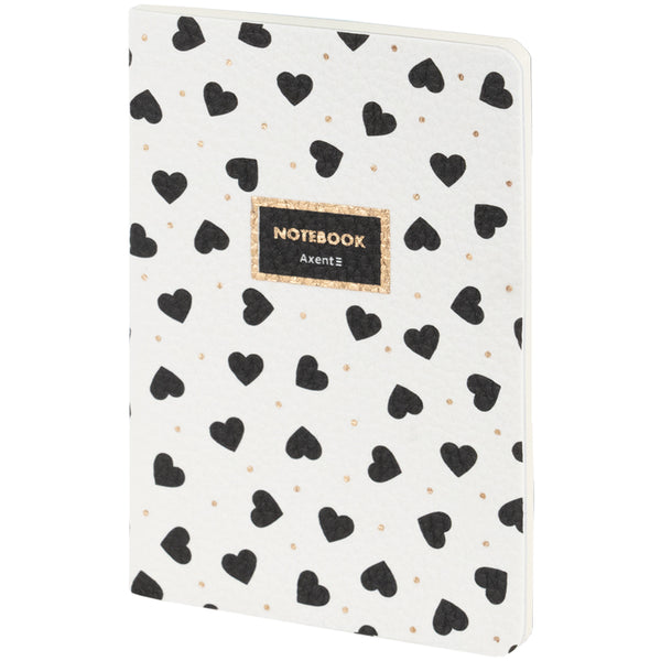 Книга записна Axent Partner  Black&White 8711-7-A, A6, 60 аркушів, клітинка