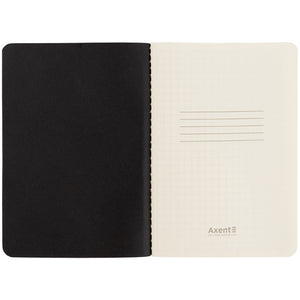 Книга записна Axent Partner  Black&White 8711-7-A, A6, 60 аркушів, клітинка