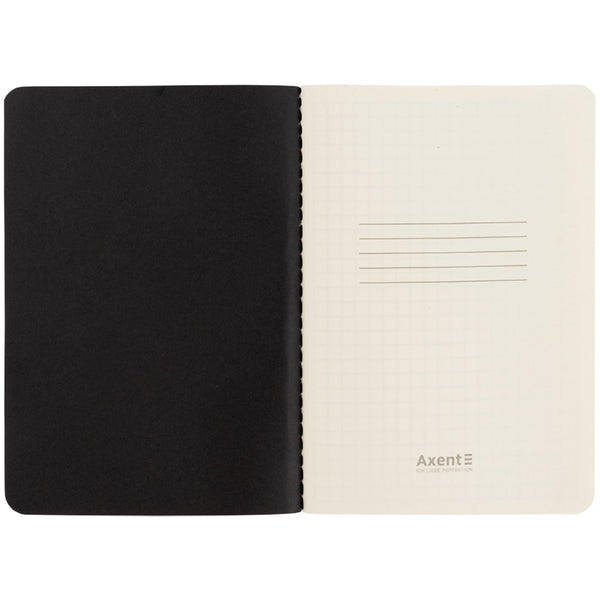 Книга записна Axent Partner  Black&White 8711-7-A, A6, 60 аркушів, клітинка