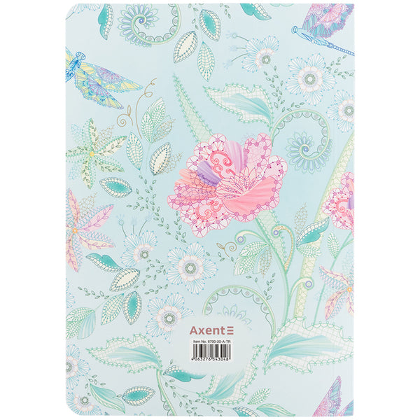 Книга записна Axent Nature`s Melody 1 8700-20-A-TR, A5, 80 аркушів, клітинка