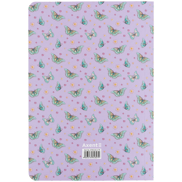 Книга записна Axent Morning Dew 1 8700-23-A-TR, A5, 80 аркушів, клітинка