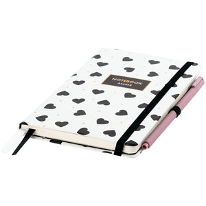 Книга записна Axent Partner Black&White 8621-10-A, 125×195 мм, 96 аркушів, клітинка