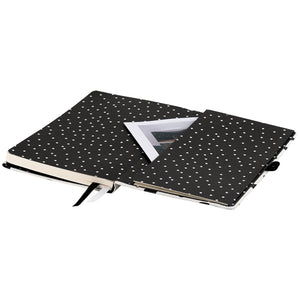 Книга записна Axent Partner Black&White 8621-10-A, 125×195 мм, 96 аркушів, клітинка