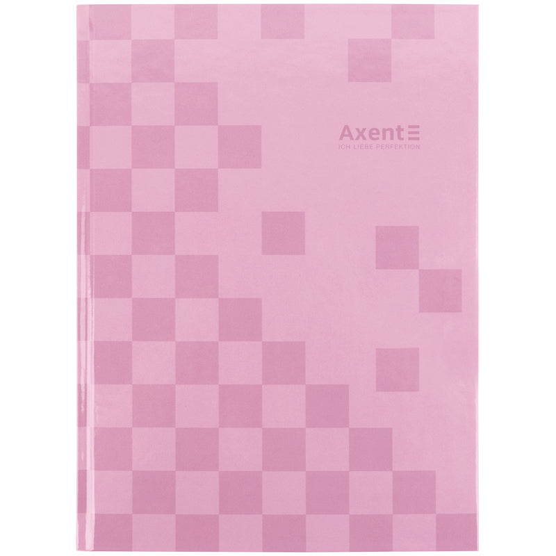 Книга записна Axent Mosaic, 8427-3-A, А4- 203*273 мм, 96 аркушів, клітинка, рожева