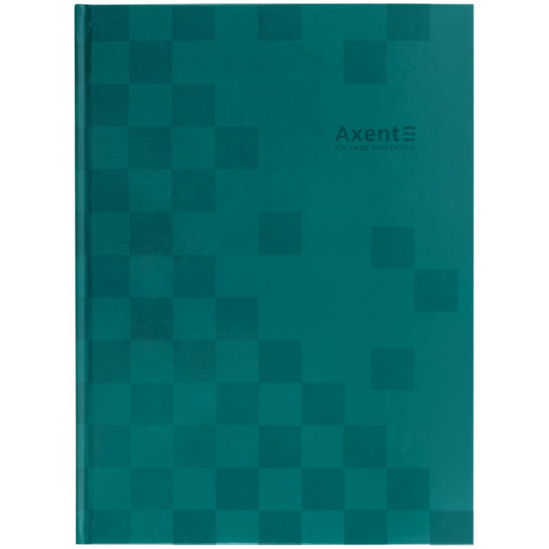 Книга записна Axent Mosaic, 8427-4-A, А4- 203*273 мм, 96 аркушів, клітинка, зелена