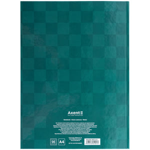 Книга записна Axent Mosaic, 8427-4-A, А4- 203*273 мм, 96 аркушів, клітинка, зелена