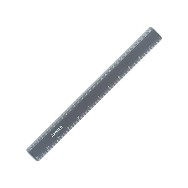 Пластиковая линейка Axent 7530-01-A, 30 см, светло-серая
