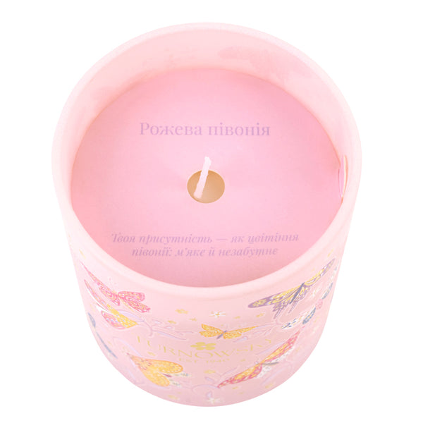 Ароматическая свеча с ароматом розового пиона Axent Turnowsky Fairy Garden 7249-06-A-TR, 185 г