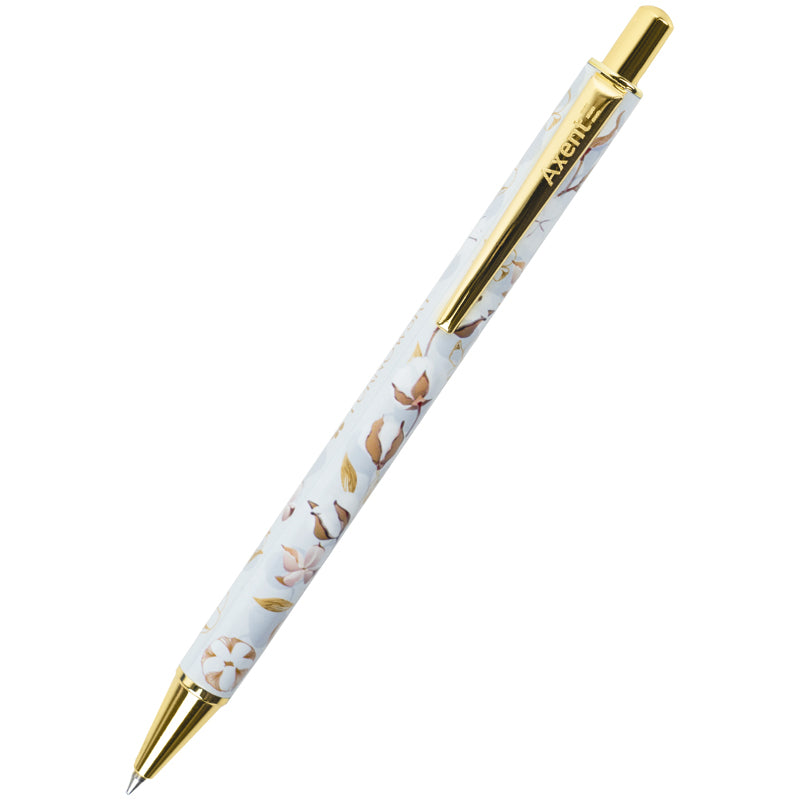 Ручка шариковая автоматическая Axent Silky Smooth Turnowsky AB1107-02-5-A-TR, 0.7 мм, синяя