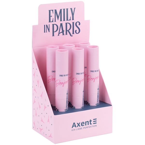 Ручка шариковая автоматическая Axent Emily in Paris AB1107-02-8-A-EIP, 0.7 мм, синяя
