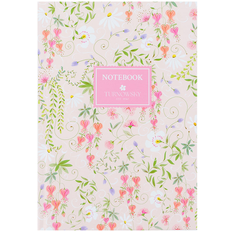 Книга записна Axent Turnowsky Floral 1 8457-10-A-TR, 96 аркушів, клітинка, тверда обкладинка