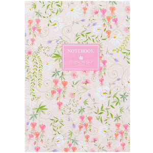 Книга записна Axent Turnowsky Floral 1 8457-10-A-TR, 96 аркушів, клітинка, тверда обкладинка