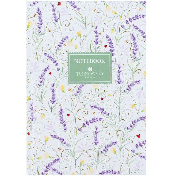 Книга записная Axent Turnowsky Floral 3 8457-12-A-TR, А5, 96 листов, клетка, твердая обложка