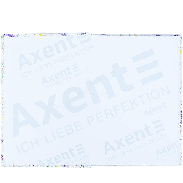Книга записная Axent Turnowsky Floral 3 8457-12-A-TR, А5, 96 листов, клетка, твердая обложка