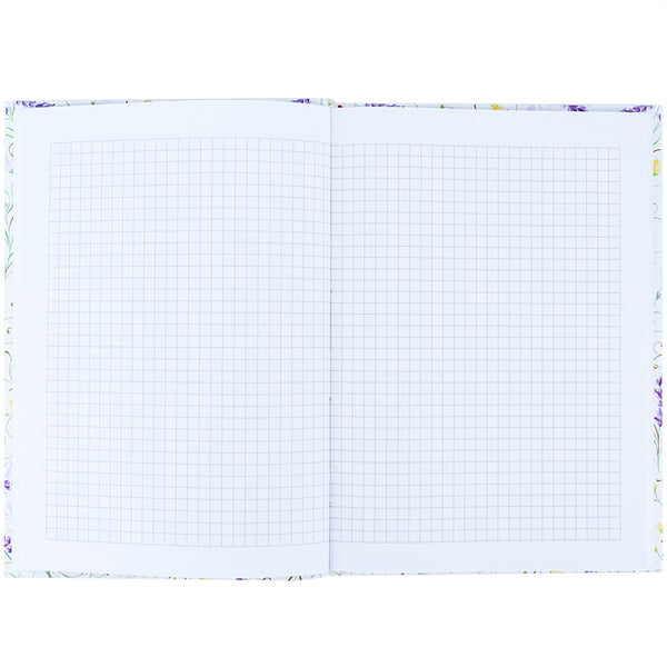Книга записная Axent Turnowsky Floral 3 8457-12-A-TR, А5, 96 листов, клетка, твердая обложка