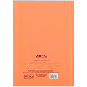 Книга записная Axent Do more 8457-16-A, А5, 96 листов, клетка, твердая обложка