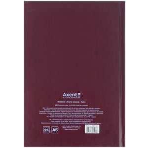 Книга записна Axent Create 8457-18-A, А5, 96 аркушів, клітинка, тверда обкладинка