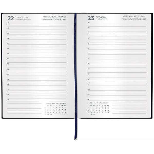 Ежедневник 2027 Axent Classic Style 8840-27-2-A, 145*210, с/т тёмно-синий