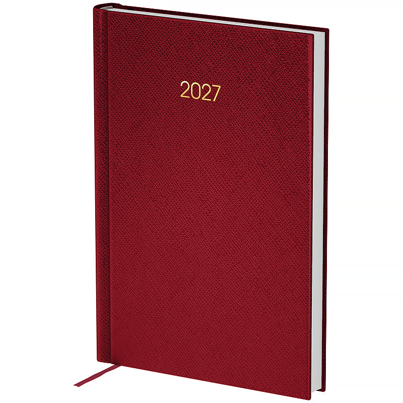 Ежедневник 2027 Axent Classic Style 8840-27-3-A, 145*210, з/т бордовый
