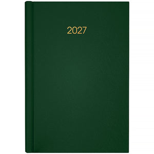Ежедневник 2027 Axent Classic City 8842-27-3-A, 145*210, з/т тёмно-зелёный