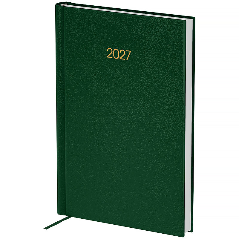 Ежедневник 2027 Axent Classic City 8842-27-3-A, 145*210, з/т тёмно-зелёный