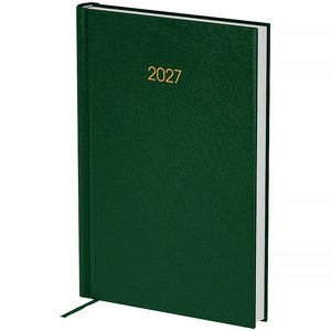Ежедневник 2027 Axent Classic City 8842-27-3-A, 145*210, з/т тёмно-зелёный
