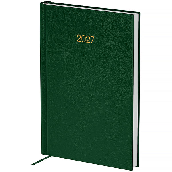 Ежедневник 2027 Axent Classic City 8842-27-3-A, 145*210, з/т тёмно-зелёный
