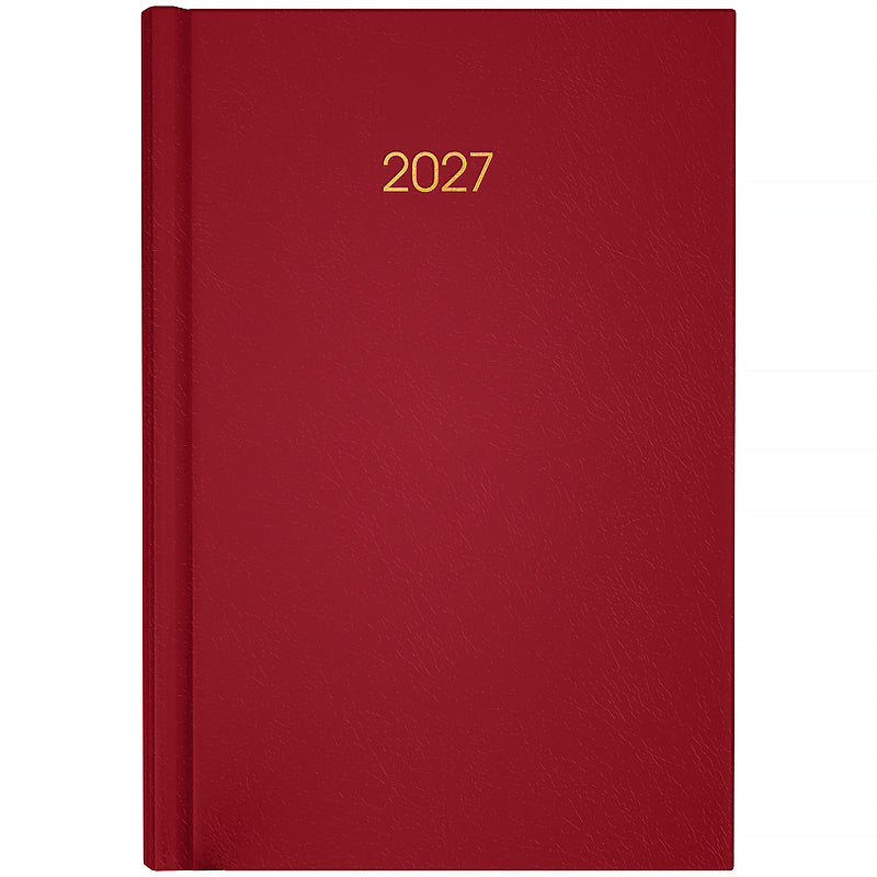 Ежедневник 2027 Axent Classic City 8842-27-4-A, 145*210, з/т бордовый