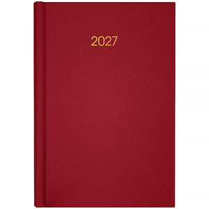 Ежедневник 2027 Axent Classic City 8842-27-4-A, 145*210, з/т бордовый