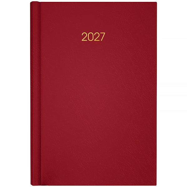 Ежедневник 2027 Axent Classic City 8842-27-4-A, 145*210, з/т бордовый
