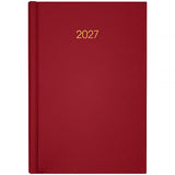 Ежедневник 2027 Axent Classic City 8842-27-4-A, 145*210, з/т бордовый