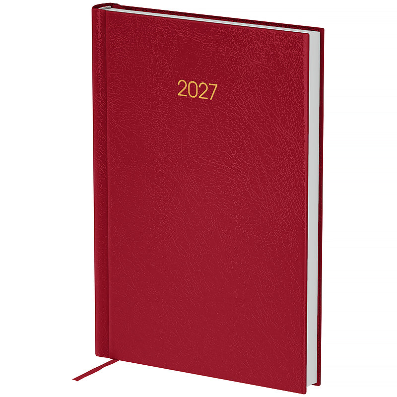 Ежедневник 2027 Axent Classic City 8842-27-4-A, 145*210, з/т бордовый