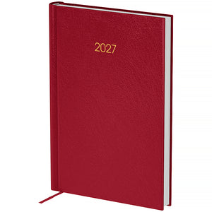 Ежедневник 2027 Axent Classic City 8842-27-4-A, 145*210, з/т бордовый