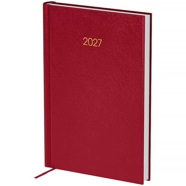 Ежедневник 2027 Axent Classic City 8842-27-4-A, 145*210, з/т бордовый