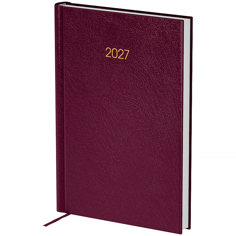 Ежедневник 2027 Axent Classic City 8842-27-5-A, 145*210, з/т сливовый