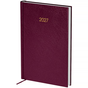 Ежедневник 2027 Axent Classic City 8842-27-5-A, 145*210, з/т сливовый