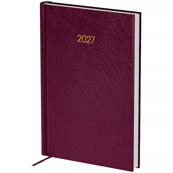 Ежедневник 2027 Axent Classic City 8842-27-5-A, 145*210, з/т сливовый