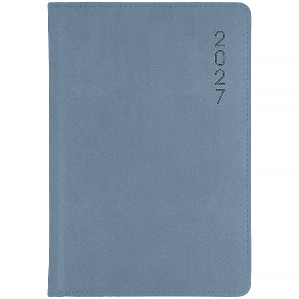 Ежедневник 2027 Axent Classic Lux 8845-27-3-A, 145*210, слп/т серебристо-синий
