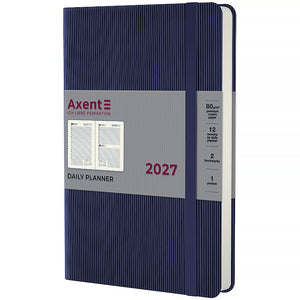 Ежедневник 2027 Axent Partner Lines 8815-27-02-A, 145*210, синий