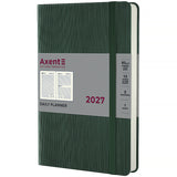 Ежедневник 2027 Axent Partner Lines 8815-27-23-A, 145*210, тёмно-зелёный