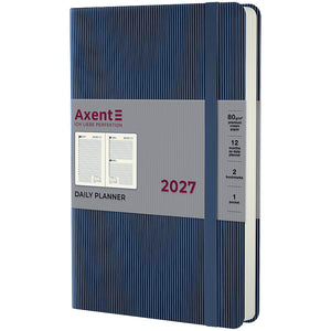 Ежедневник 2027 Axent Partner Lines 8815-27-48-A, 145*210, голубой