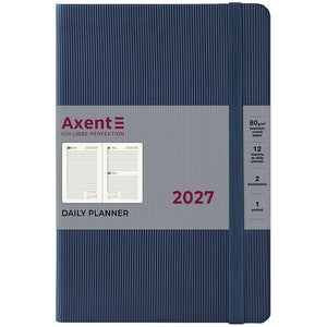 Ежедневник 2027 Axent Partner Lines 8815-27-48-A, 145*210, голубой